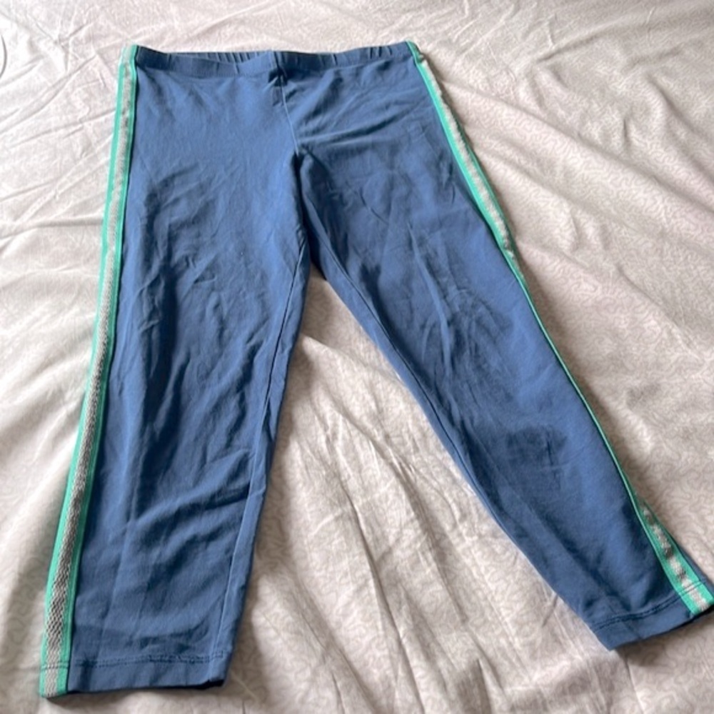 Tea Collection girls slate blue capri leggings in size 14